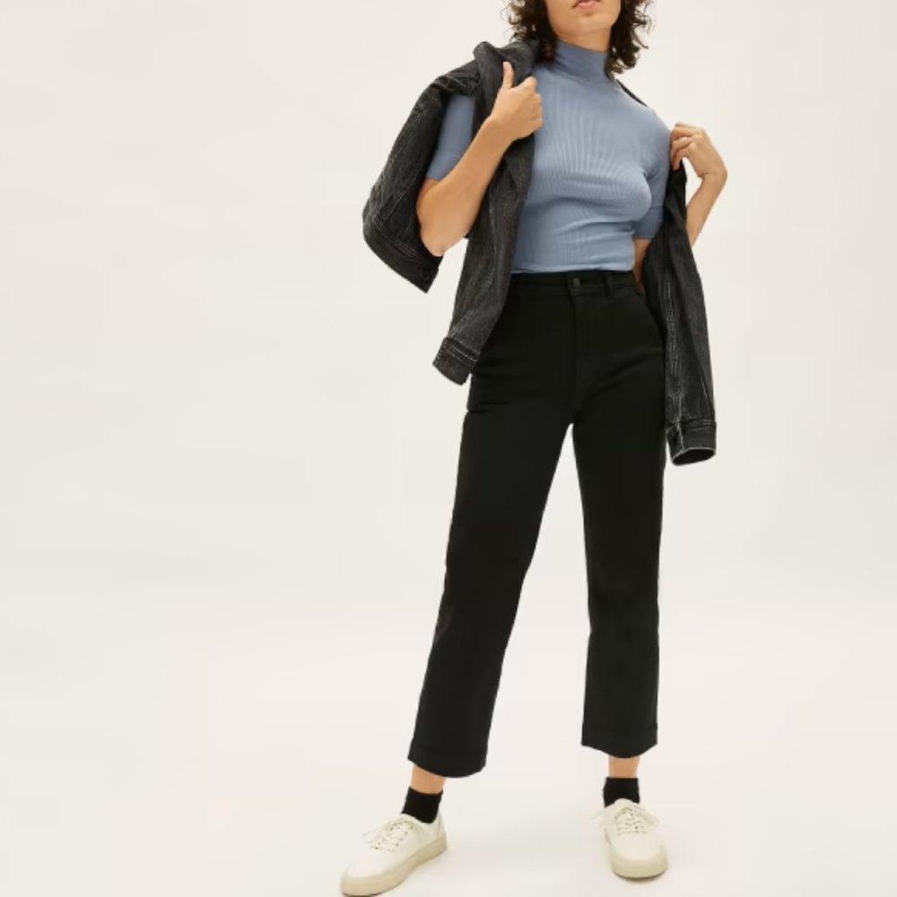 Everlane The Straight Leg Crop Sz 2 Short